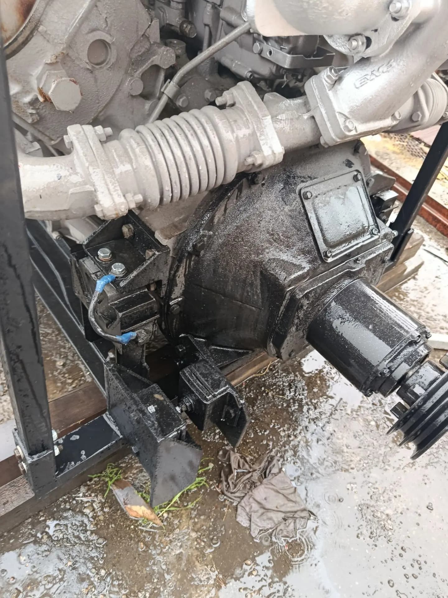 Переоборудование ДВС рисовой жатки ГМ-100